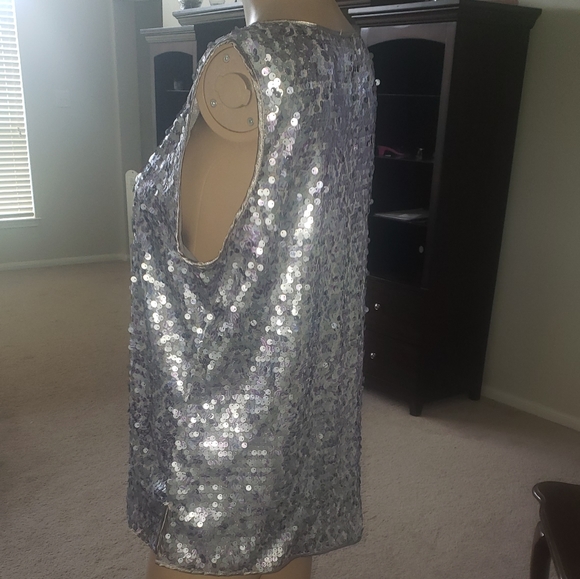 Chico's L Sequins sleeveless top - Picture 4 of 7